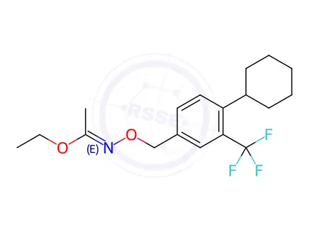 Chemical structure of Ethyl N-[4-Cyclohexyl-3-(trifluoromethyl)benzyl]oxyacetimidate