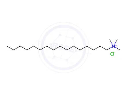 Chemical structure of Hexadecyltrimethylammonium chloride