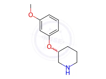 Chemical structure of 3-(3-Methoxyphenoxy)piperidine