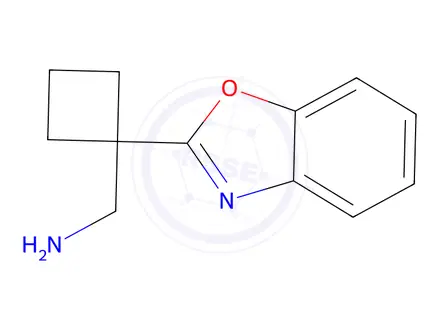Chemical structure of (1-(Benzo[d]oxazol-2-yl)cyclobutyl)methanamine