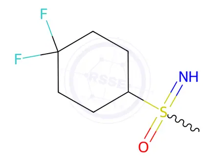 Chemical structure of (4,4-Difluorocyclohexyl)(imino)(methyl)-l6-sulfanone