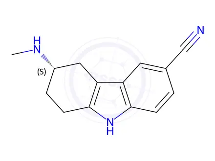Chemical structure of 3S-6-Cyano-3-N-methylamino-1,2,3,4-tetrahydrocarbazole