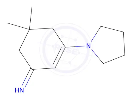 Chemical structure of 5,5-Dimethyl-3-(pyrrolidin-1-yl)cyclohex-2-en-1-imine