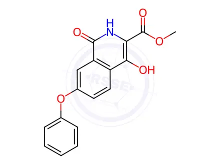 Chemical structure of Roxadustat 7-Methyl Ester