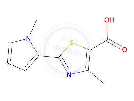 Chemical structure of 4-Methyl-2-(1-methyl-1h-pyrrol-2-yl)thiazole-5-carboxylic Acid