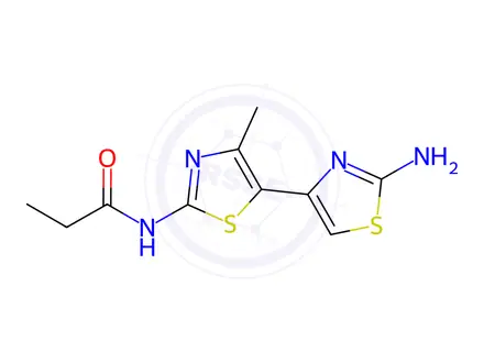 Chemical structure of N-(2-Amino-4'-methyl-[4,5'-bithiazol]-2'-yl)propionamide