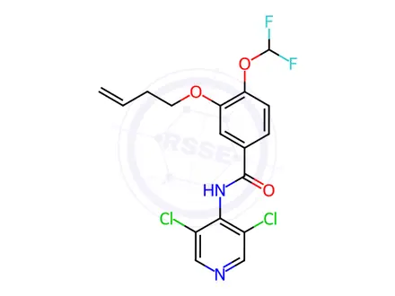 Chemical structure of Roflumilast Impurity H RFLRC07
