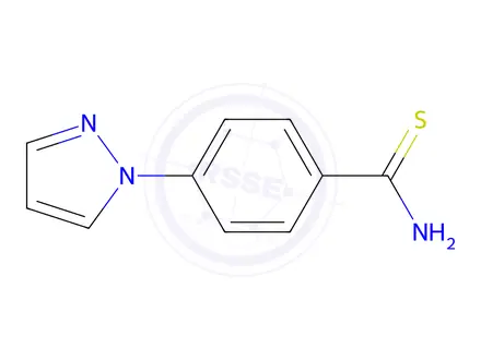 Chemical structure of 4-(1h-Pyrazol-1-yl)benzothioamide