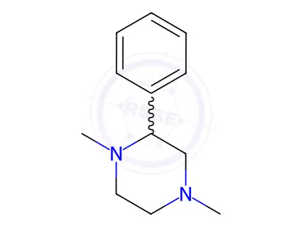 Chemical structure of 1,4-dimethyl-2-phenylpiperazine