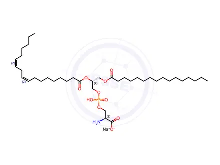 Chemical structure of 16:0-18:2 PS