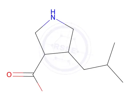 Chemical structure of 4-Isobutylpyrrolidine-3-carboxylic acid