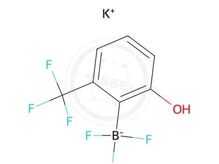 Chemical structure of Potassium trifluoro(2-hydroxy-6-(trifluoromethyl)phenyl)borate