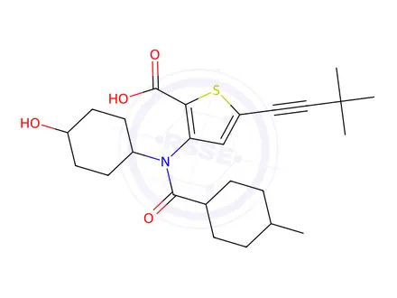 Chemical structure of Lomibuvir