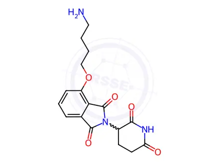 Chemical structure of Thalidomide-O-C4-NH2