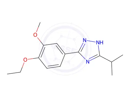 Chemical structure of 5-(4-Ethoxy-3-methoxyphenyl)-3-isopropyl-1H-1,2,4-triazole