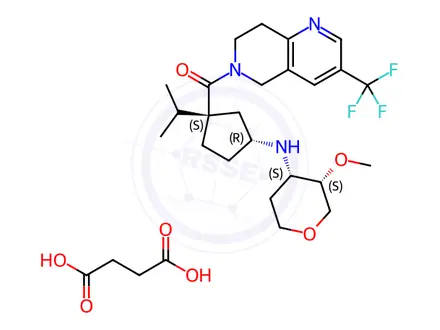 Chemical structure of MK-0812 Succinate