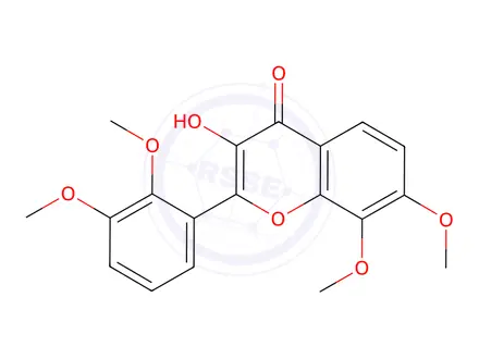 Chemical structure of 3-HYDROXY-7,8,2'',3''-TETRAMETHOXYFLAVONE