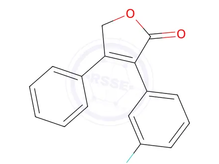 Chemical structure of 3-(3-Fluorophenyl)-4-phenylfuran-2(5H)-one