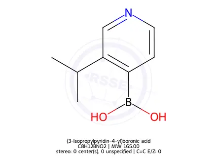 Chemical structure of (3-Isopropylpyridin-4-yl)boronic acid