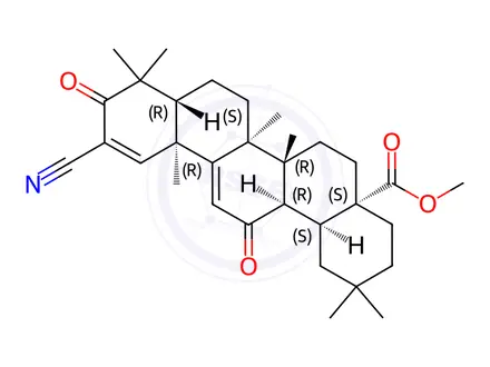 Chemical structure of Bardoxolone Methyl