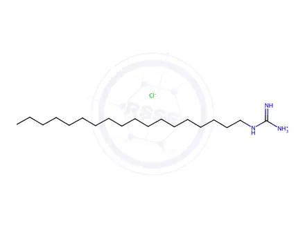 Chemical structure of 1-Octadecylguanidine Hydrochloride