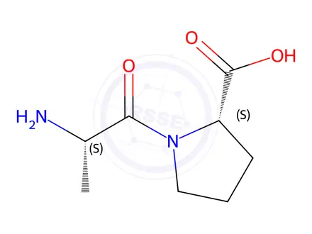 Chemical structure of Enalapril Alanyl Proline Impurity 1