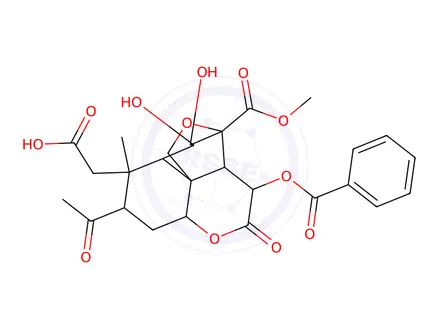 Chemical structure of bruceanic acid B