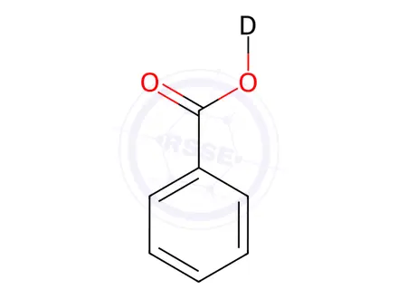Chemical structure of Benzoic Acid-d1