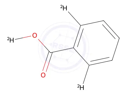 Chemical structure of Benzoic-2,6-d2 acid-d