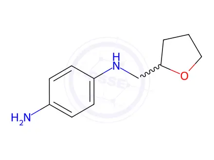 Chemical structure of N1-((tetrahydrofuran-2-yl)methyl)benzene-1,4-diamine