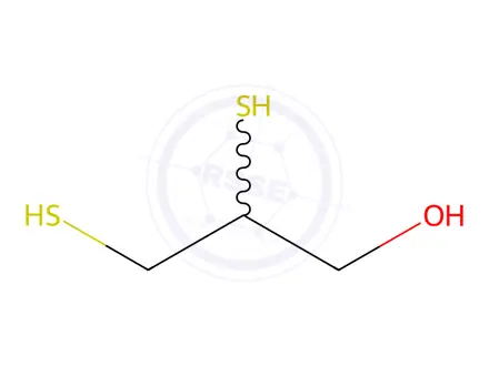 Chemical structure of Dimercaprol