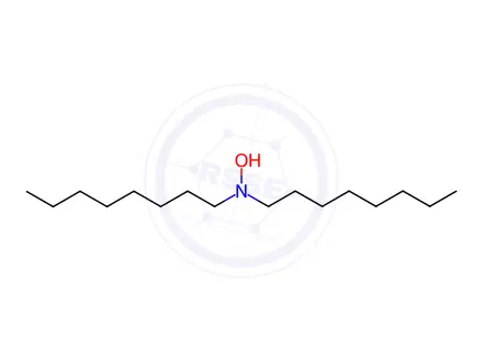 Chemical structure of 1-Octanamine, N-hydroxy-N-octyl-