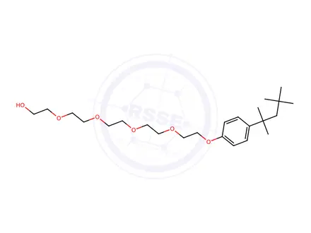 Chemical structure of 4-tert-Octylphenol pentaethoxylate