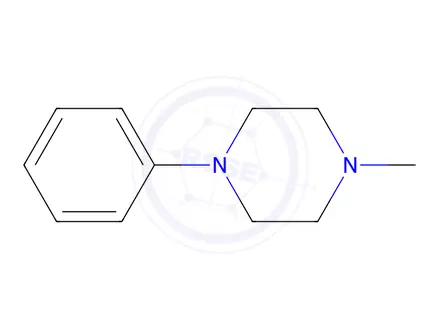 Chemical structure of 1-Methyl-4-phenylpiperazine