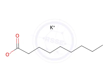 Chemical structure of Nonanoic acid, potassium salt