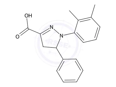 Chemical structure of 1-(2,3-Dimethylphenyl)-5-phenyl-4,5-dihydro-1h-pyrazole-3-carboxylic acid