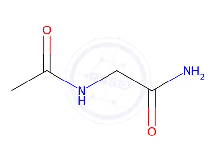 Chemical structure of N-Acetylglycinamide