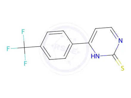 Chemical structure of 2-Mercapto-4-(4-trifluoromethylphenyl)pyrimidine