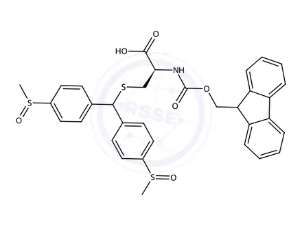 Chemical structure of Fmoc-L-Cys(Msbh)-OH
