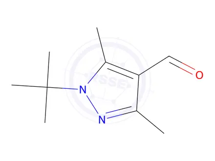 Chemical structure of 1-Tert-butyl-3,5-dimethyl-1h-pyrazole-4-carbaldehyde