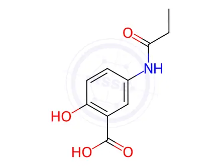 Chemical structure of N-Propionyl Mesalazine