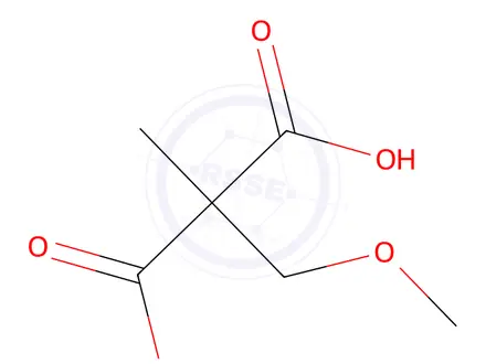 Chemical structure of 2-(methoxymethyl)-2-methylpropanedioic acid
