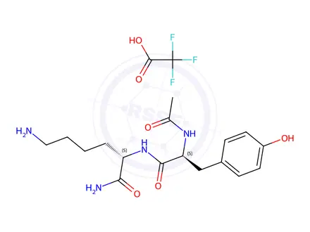 Chemical structure of Ac-Tyr-Lys-NH