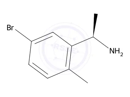 Chemical structure of (R)-1-(5-bromo-2-methylphenyl)ethan-1-amine