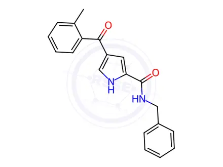Chemical structure of N-benzyl-4-(2-methylbenzoyl)-1H-pyrrole-2-carboxamide