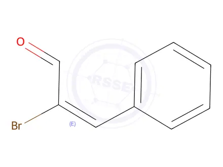 Chemical structure of (E)-2-Bromo-3-phenylacrylaldehyde