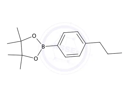 Chemical structure of 4,4,5,5-Tetramethyl-2-(4-propylphenyl)-1,3,2-dioxaborolane