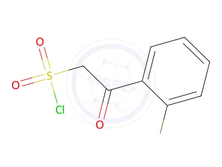 Chemical structure of 2-(2-Bromophenyl)-2-oxoethanesulfonyl chloride