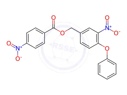 Chemical structure of (3-Nitro-4-phenoxyphenyl)methyl 4-nitrobenzoate