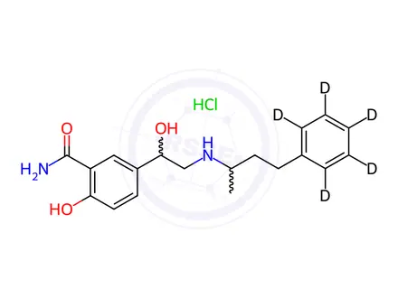 Chemical structure of Labetalol-D5 Hydrochloride